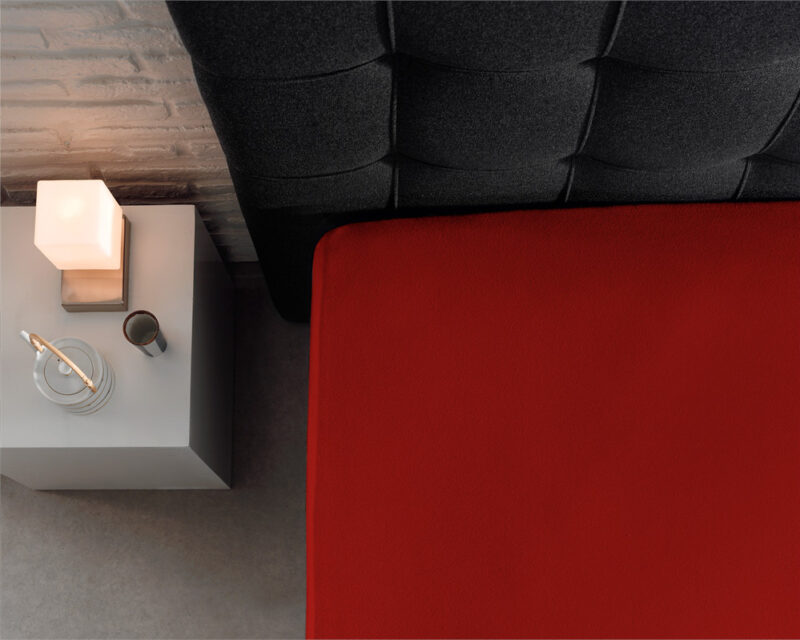 Dubbel Jersey 220 gr. Hoeslaken Rood - Afbeelding 6