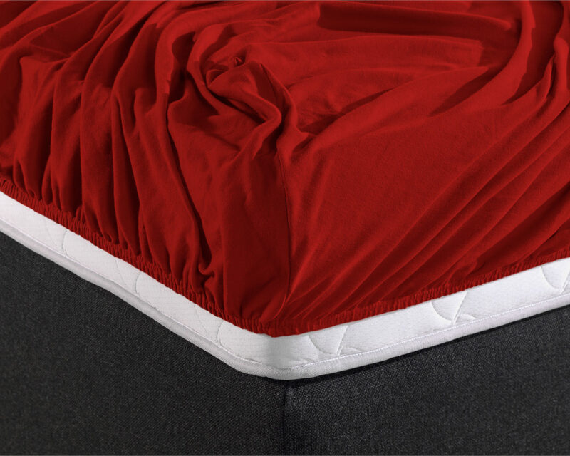 Dubbel Jersey 220 gr. Hoeslaken Rood - Afbeelding 7