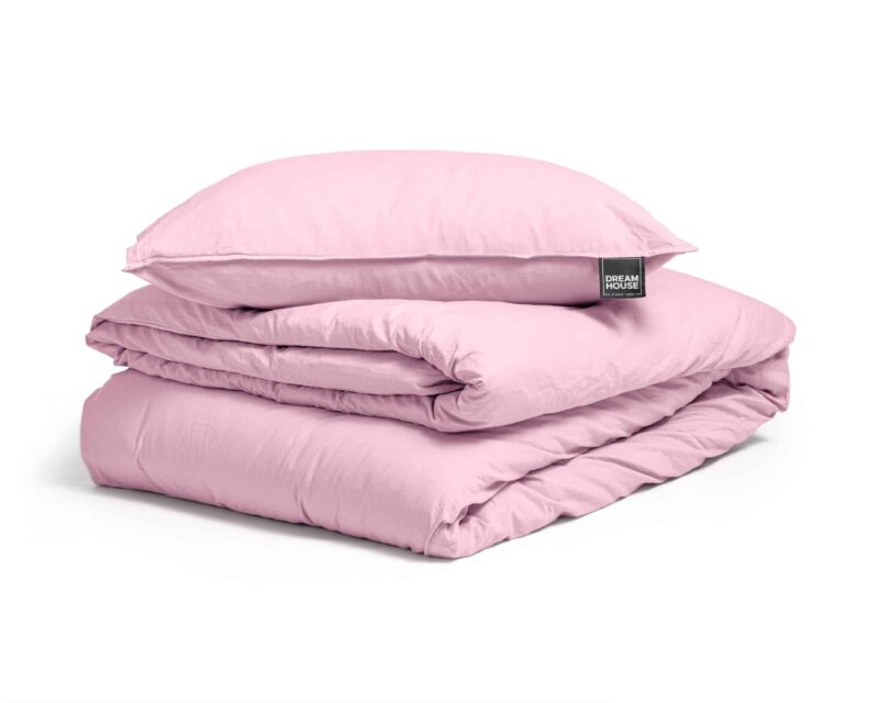 Dekbedovertrek Stone washed Roze - Afbeelding 8