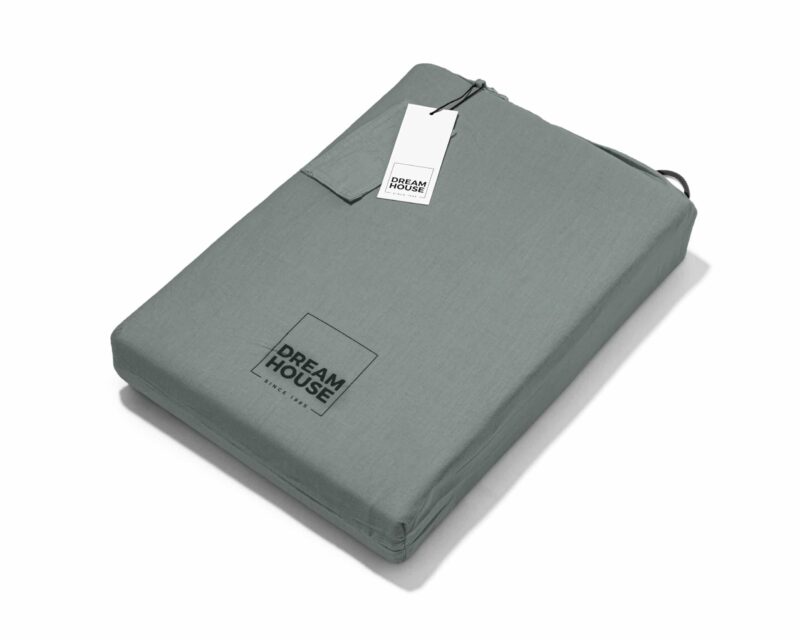 Dekbedovertrek Stone washed Groen - Afbeelding 11