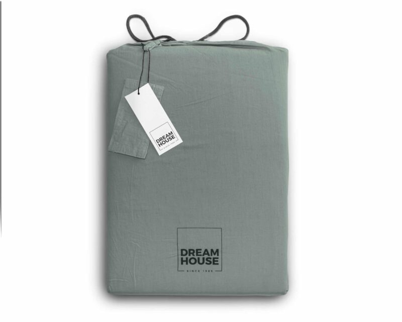 Dekbedovertrek Stone washed Groen - Afbeelding 10
