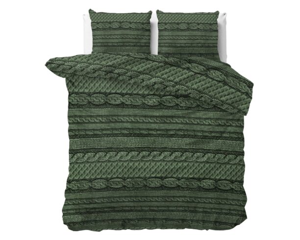 Dekbedovertrek Nature Knits Groen