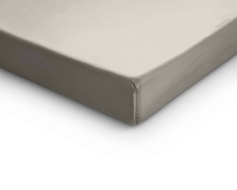 Splittopper Satijn Hoeslaken Creme - Afbeelding 4