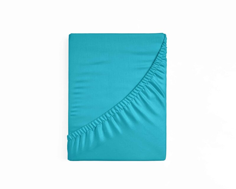 Katoenen Hoeslaken Turquoise