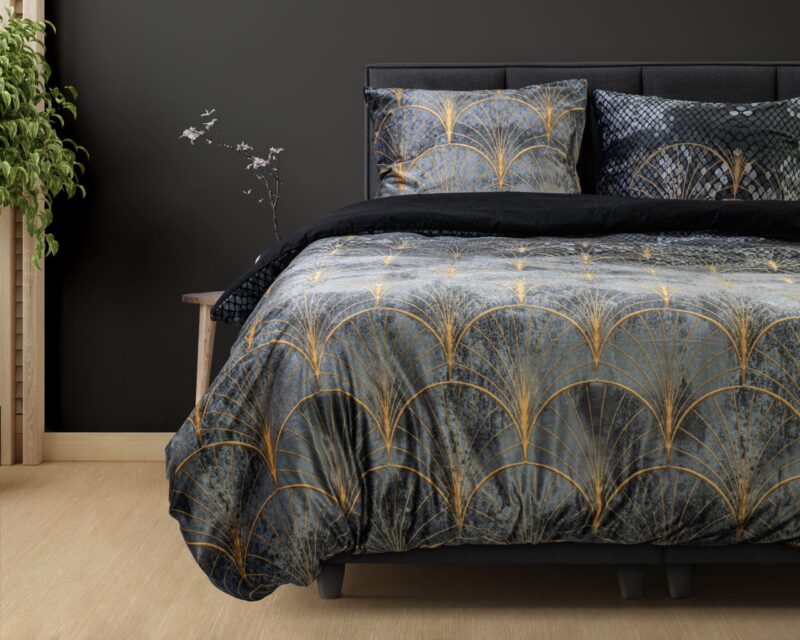 Dekbedovertrek Signature Velvet Katoen Mente Grijs - Afbeelding 3