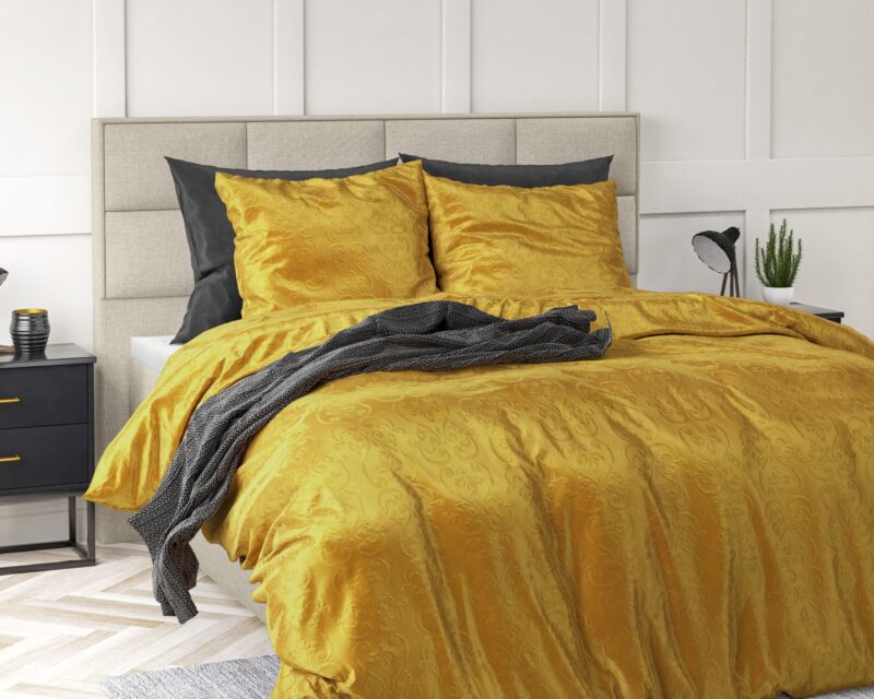 Dekbedovertrek Embossed Velvet Sultan Goud - Afbeelding 5