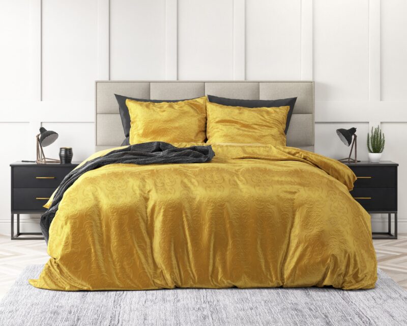 Dekbedovertrek Embossed Velvet Sultan Goud - Afbeelding 3