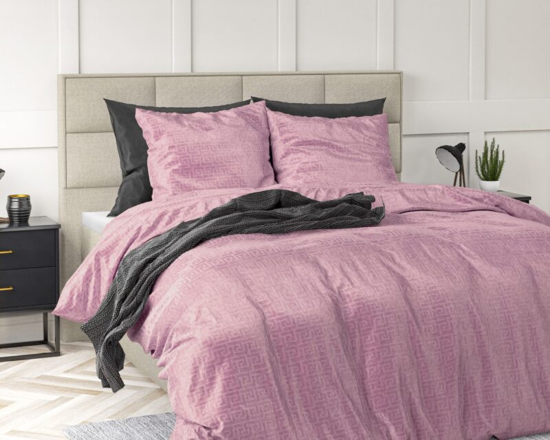 Dekbedovertrek Embossed Velvet Fashion Roze - Afbeelding 5