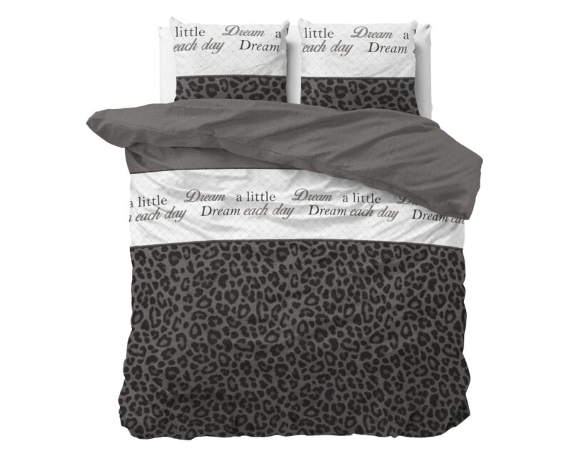 Dekbedovertrek Dream and Sleep Antraciet - Afbeelding 6