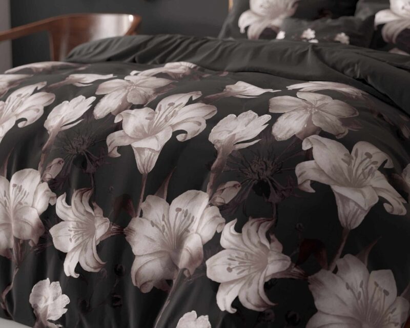 Dekbedovertrek Dark Flower Zwart - Afbeelding 3