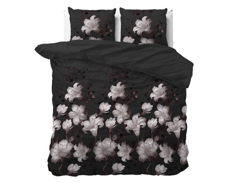 Dekbedovertrek Dark Flower Zwart - Afbeelding 7