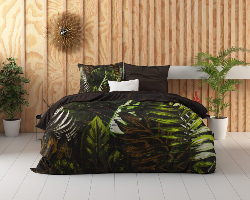 Dekbedovertrek Jungle Art 2 Taupe - Afbeelding 5