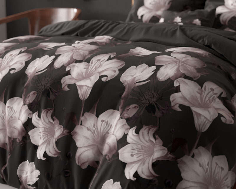 Dekbedovertrek Dark Flower Zwart - Afbeelding 6