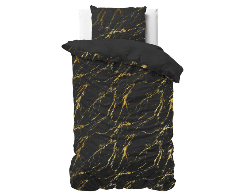 Dekbedovertrek Marble Zwart - Afbeelding 2