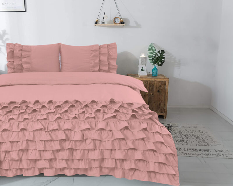 Dekbedovertrek Cyprus Roze - Afbeelding 4