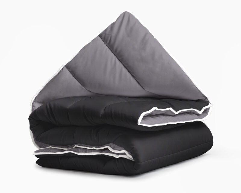 All-in one lazy dekbed Zwart/Antraciet - Afbeelding 2