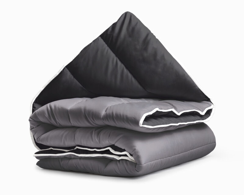 All-in one lazy dekbed Zwart/Antraciet - Afbeelding 9
