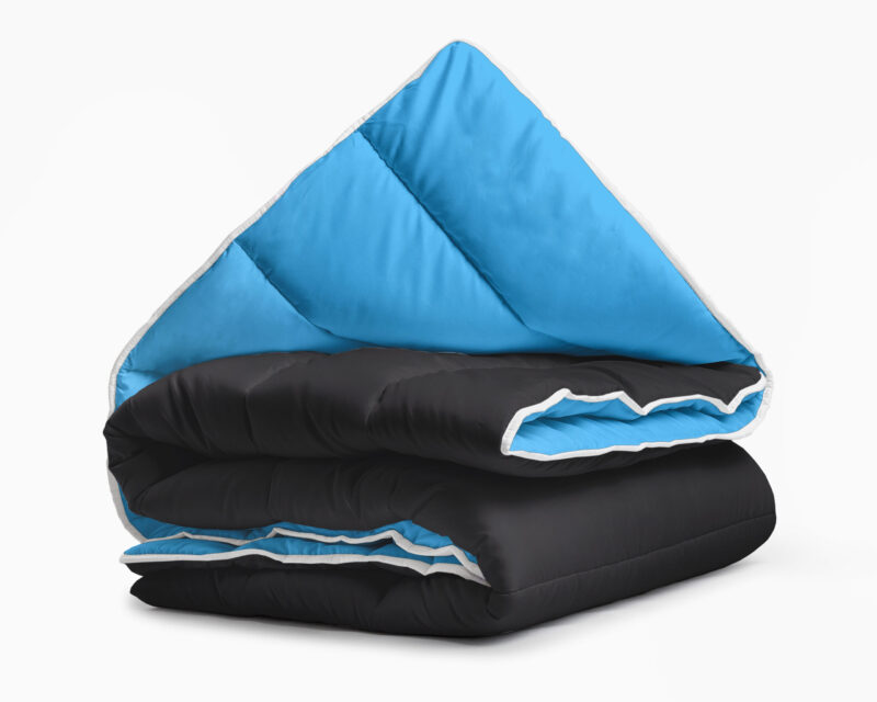 All-in one lazy dekbed Zwart/Blauw - Afbeelding 2