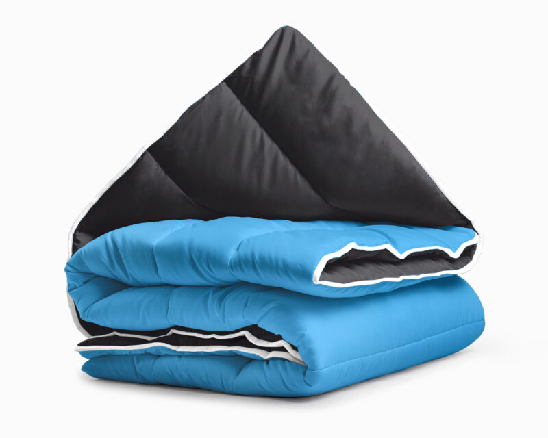All-in one lazy dekbed Zwart/Blauw - Afbeelding 9