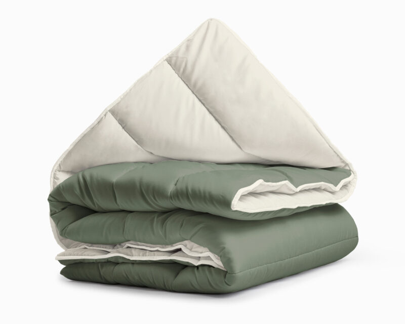 All-in One Lazy dekbed Creme/Groen - Afbeelding 2