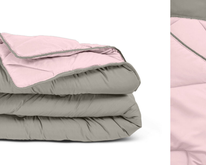 All-in One Lazy dekbed Kaki/Roze - Afbeelding 6