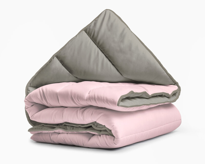 All-in One Lazy dekbed Kaki/Roze - Afbeelding 8