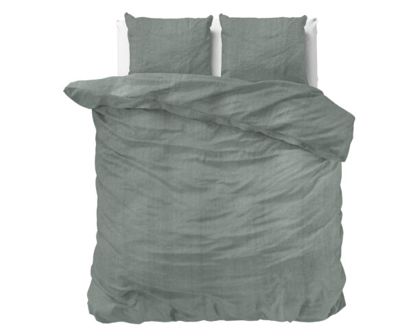 Dekbedovertrek Denim Stone Washed Groen