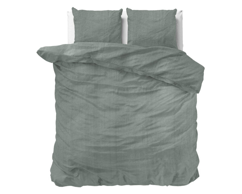Dekbedovertrek Denim Stone Washed Groen