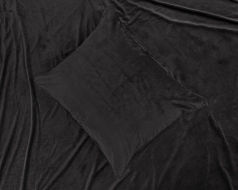 Dekbedovertrek Velvet Piping Zwart - Afbeelding 4