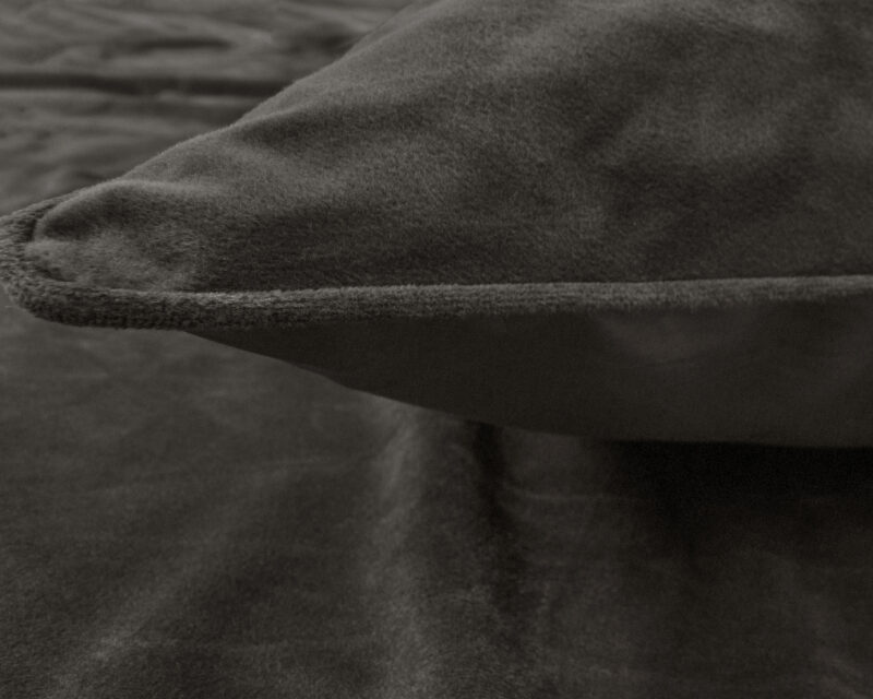 Dekbedovertrek Velvet Piping Deep Taupe - Afbeelding 2