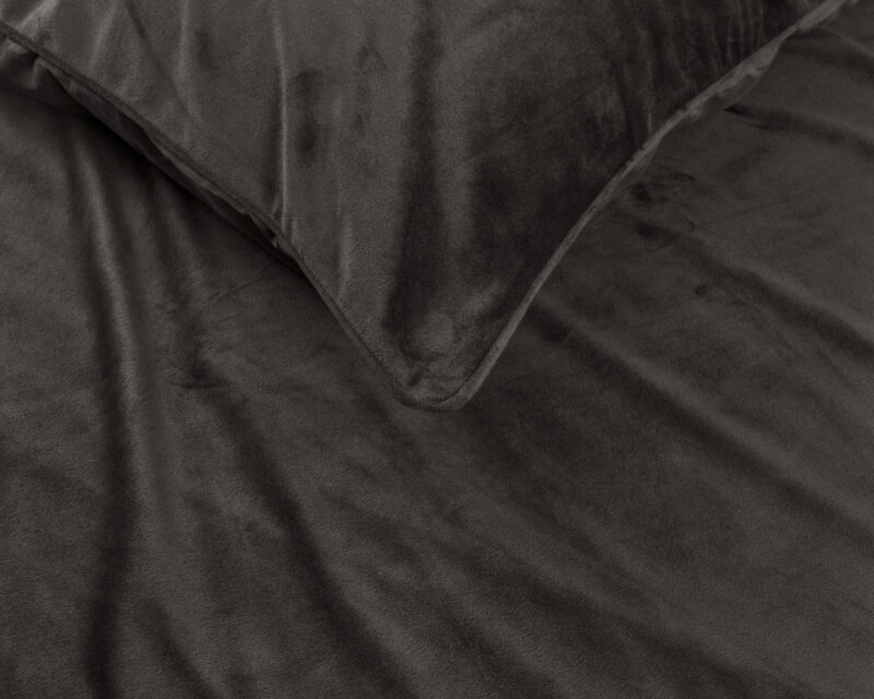 Dekbedovertrek Velvet Piping Deep Taupe - Afbeelding 3