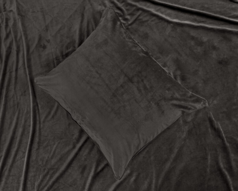 Dekbedovertrek Velvet Piping Deep Taupe - Afbeelding 4