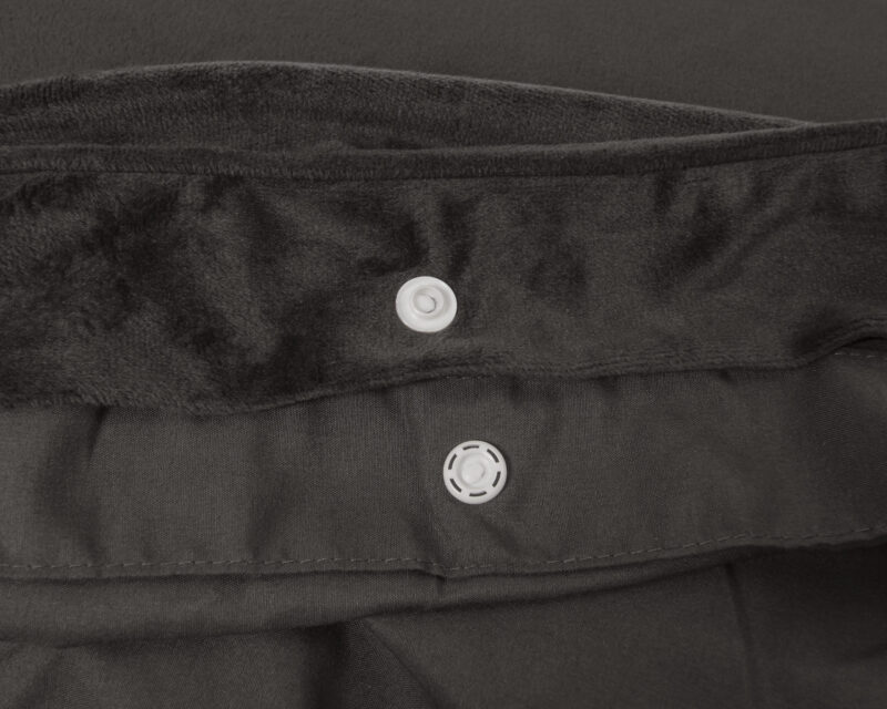 Dekbedovertrek Velvet Piping Deep Taupe - Afbeelding 5