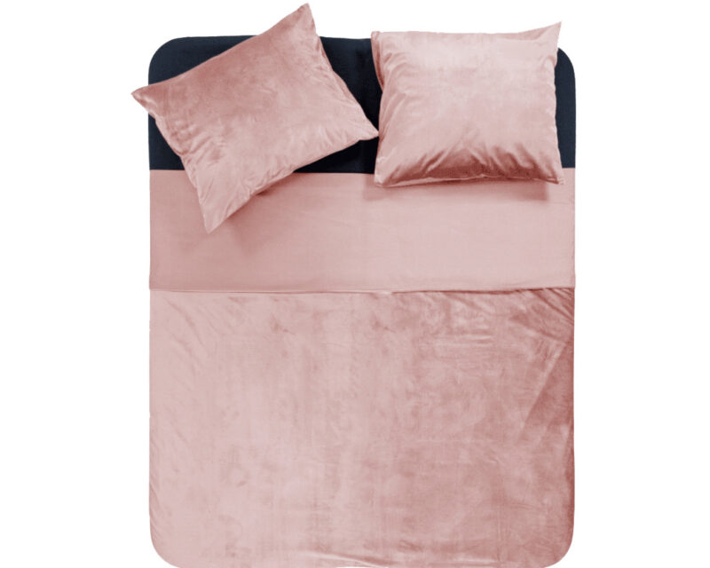 Dekbedovertrek Velvet Piping Soft Roze