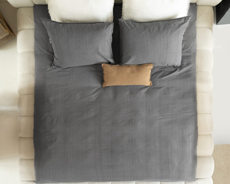 Dekbedovertrek Denim Stone Washed Antraciet - Afbeelding 6