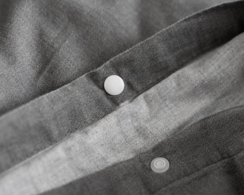 Dekbedovertrek Denim Stone Washed Antraciet - Afbeelding 7