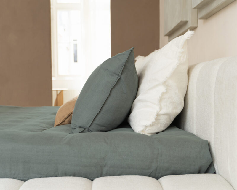 Dekbedovertrek Denim Stone Washed Groen - Afbeelding 4