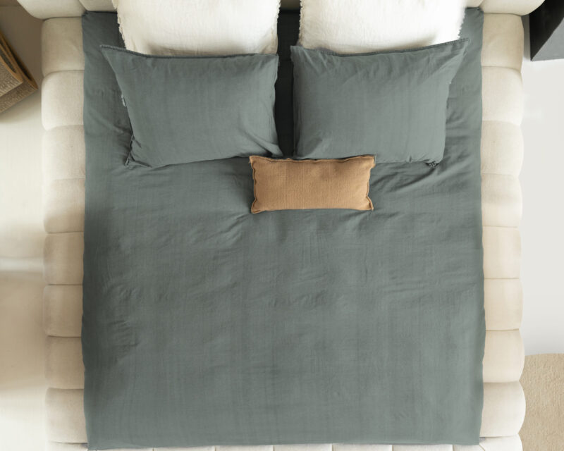 Dekbedovertrek Denim Stone Washed Groen - Afbeelding 6