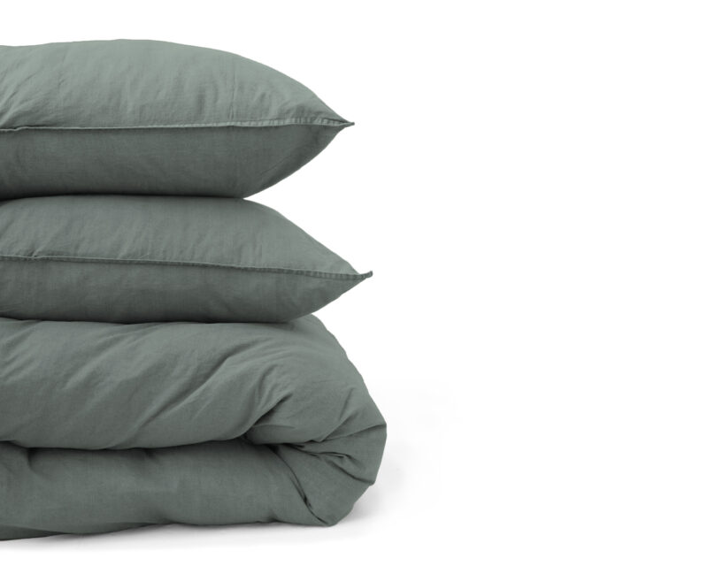 Dekbedovertrek Denim Stone Washed Groen - Afbeelding 10