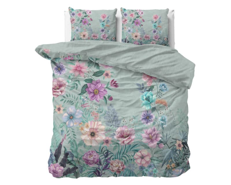 Dekbedovertrek Flore Blauw