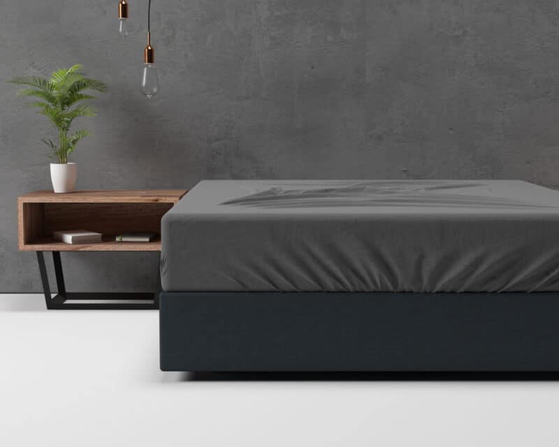 Flanel Basic Hoeslaken Antraciet - Afbeelding 2