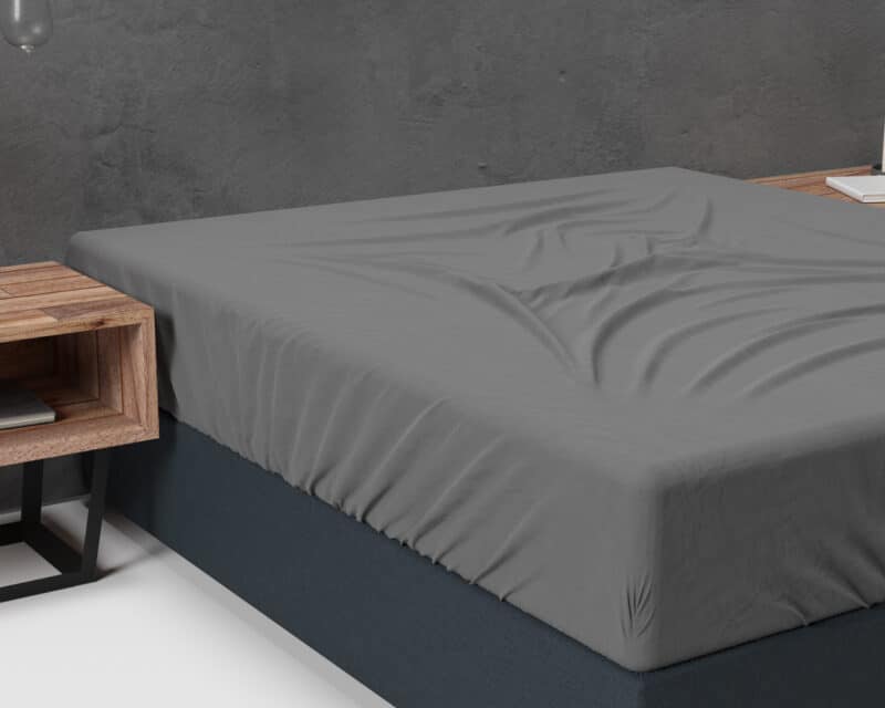 Flanel Basic Hoeslaken Antraciet - Afbeelding 3