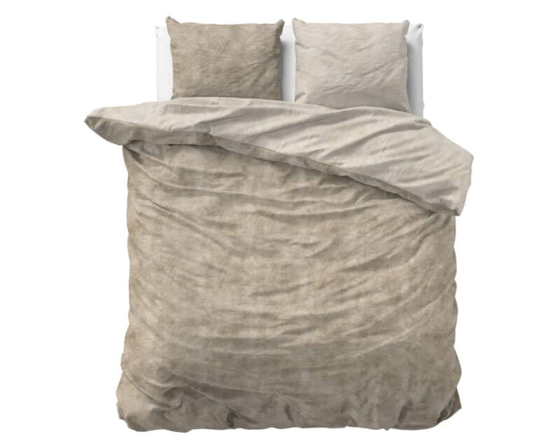 Dekbedovertrek Flanel Washed Cotton Taupe