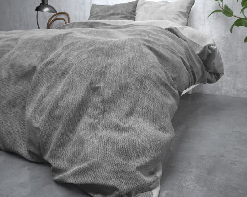 Dekbedovertrek Flanel Washed Cotton Grijs - Afbeelding 4