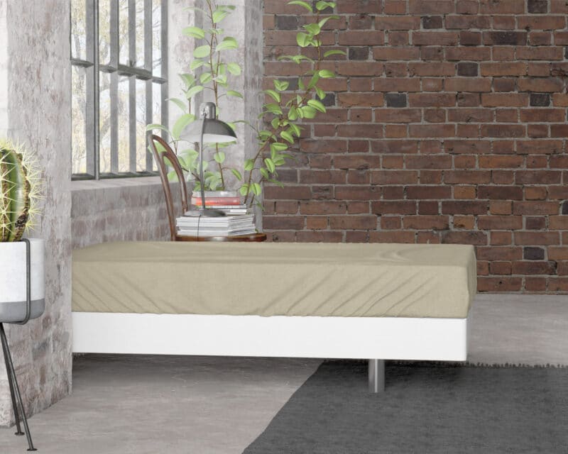 Flanel Premium Hoeslaken Taupe - Afbeelding 2
