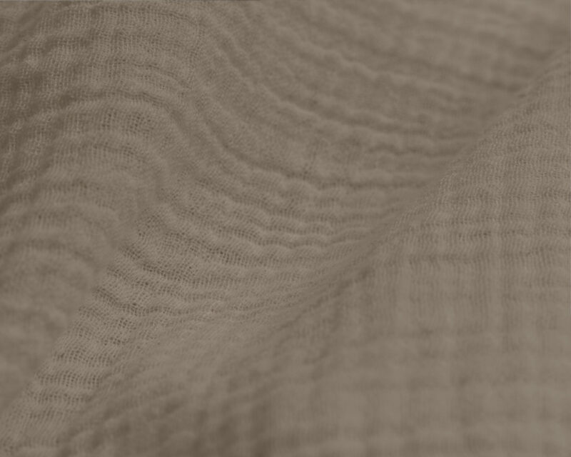 Dekbedovertrek Mousseline Perkal Taupe - Afbeelding 8