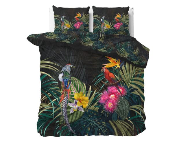 Dekbedovertrek Dark Forest Zwart