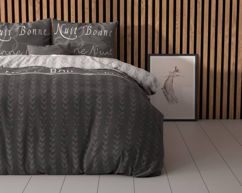 Dekbedovertrek Bonne Nuit 4 Antraciet - Afbeelding 6