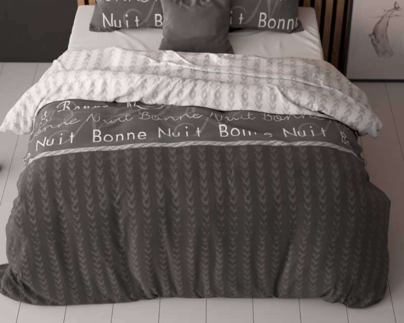 Dekbedovertrek Bonne Nuit 4 Antraciet - Afbeelding 10