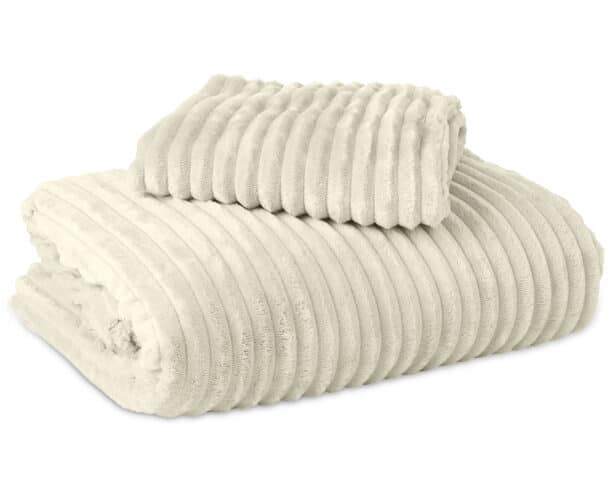 Dekbedovertrek Rib Teddy Beige